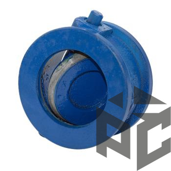 Клапан обратный чугунный поворотный (19ч21бр) Ду 80 Ру 16 межфл КАЗ от производителя "Рускон"